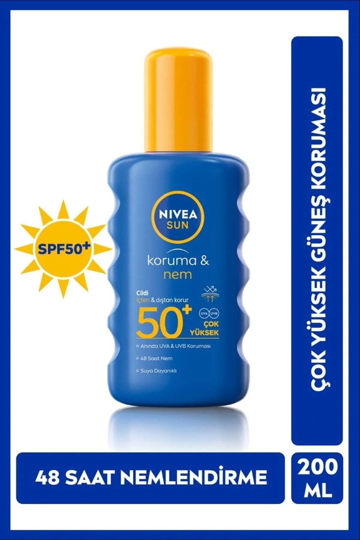 Nivea%20Sun%20Güneş%20Spreyi%20Koruma%20&%20Nem%20Nemlendirici%20SPF50+%20200%20ml