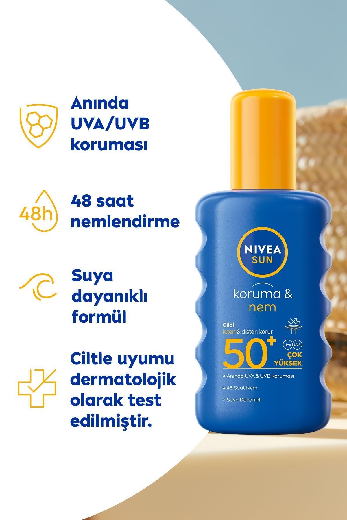 Nivea%20Sun%20Güneş%20Spreyi%20Koruma%20&%20Nem%20Nemlendirici%20SPF50+%20200%20ml