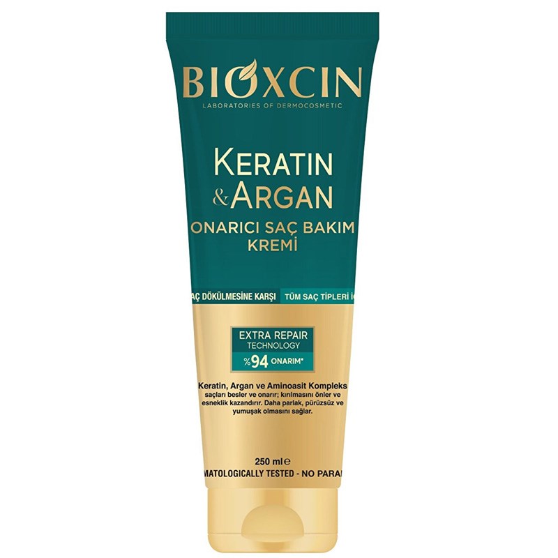 Bioxcin%20Saç%20Bakım%20Kremi%20Onarıcı%20Keratin%20&%20Argan%20250%20ml