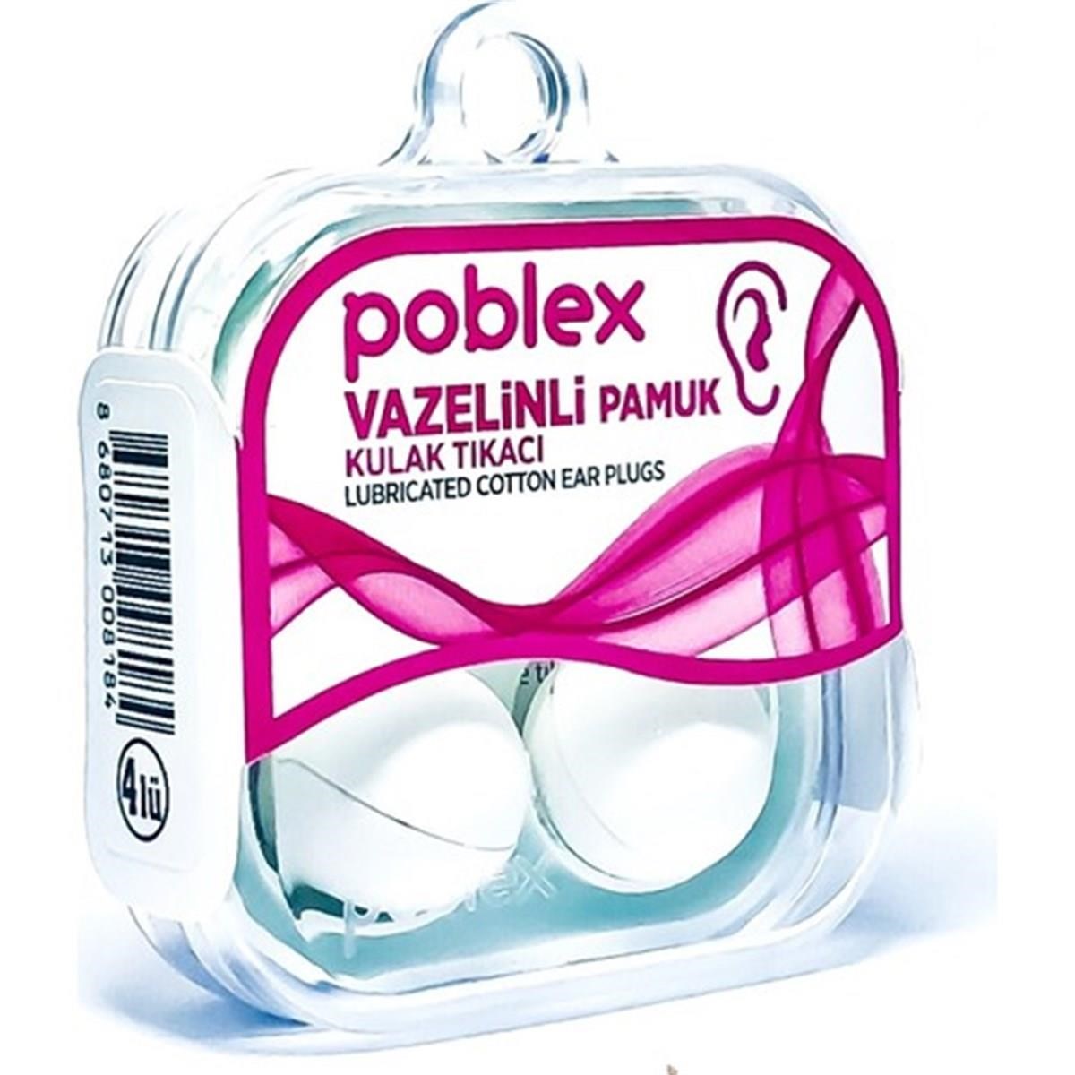 Poblex%20Vazelinli%20Kulak%20Tıkacı%204’lü