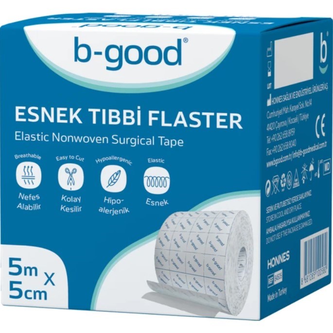 B-Good%20Esnek%20Tıbbi%20Flaster%205%20m%20x%205%20cm