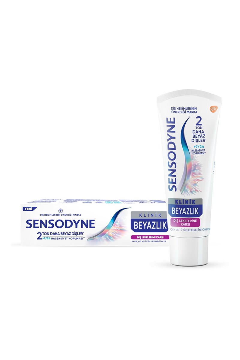 Sensodyne%20Klinik%20Beyazlık%20Diş%20Lekelerine%20Karşı%20Diş%20Macunu%2075%20ml