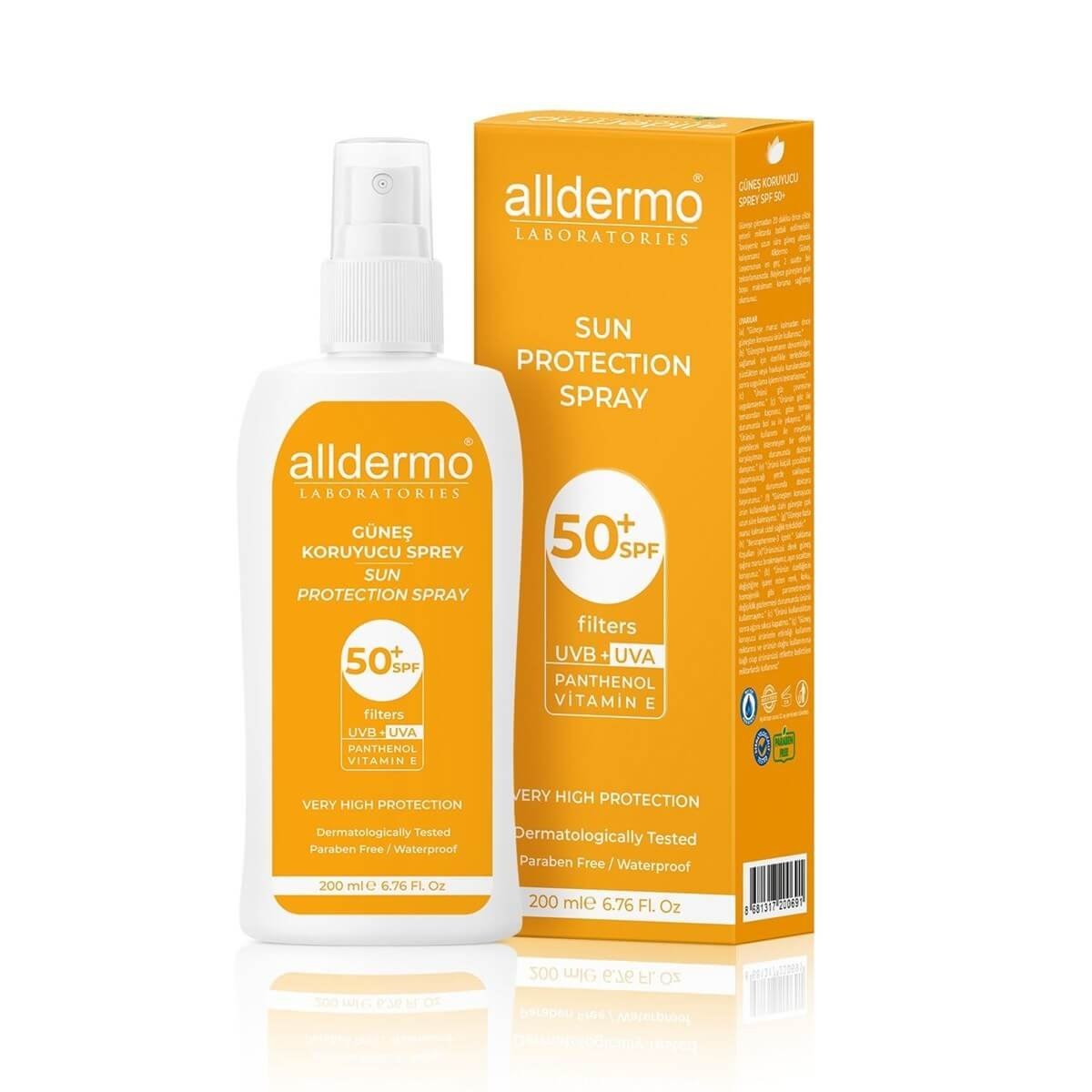 Alldermo%20Güneş%20Kremi%20Sprey%20SPF50+%20200%20ml