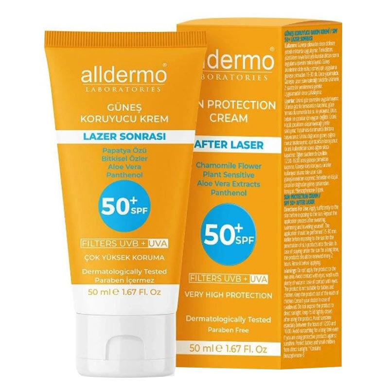 Alldermo%20SPF50%20Lazer%20Epilasyon%20Sonrası%20Cilt%20Kremi%2050%20ml