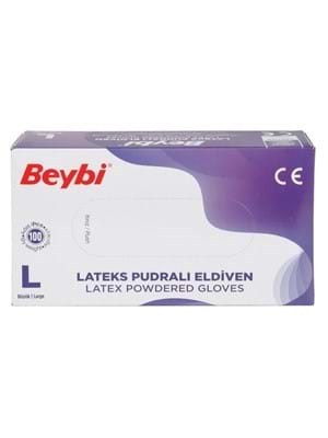 Beybi%20Lateks%20Eldiven%20Pudralı%20Large%20100’lü