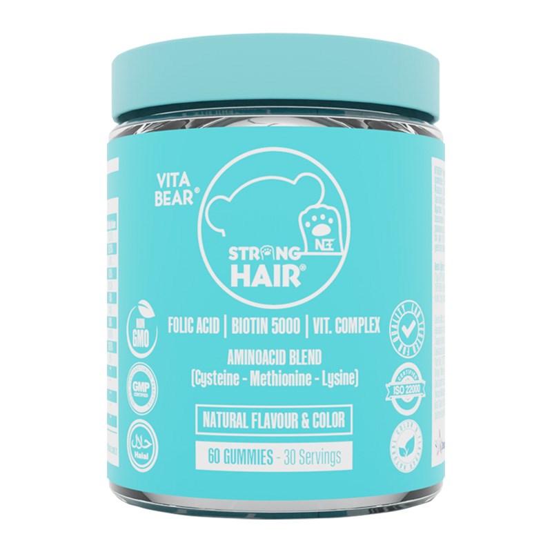 Vita%20Bear%20Strong%20Hair%20Gummy%20Vitamin%2060’lı