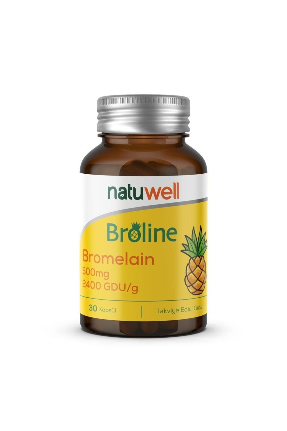 Natuwell%20Broline%20Bromelain%20500%20Mg%202400%20Gdu%2030%20Kapsül