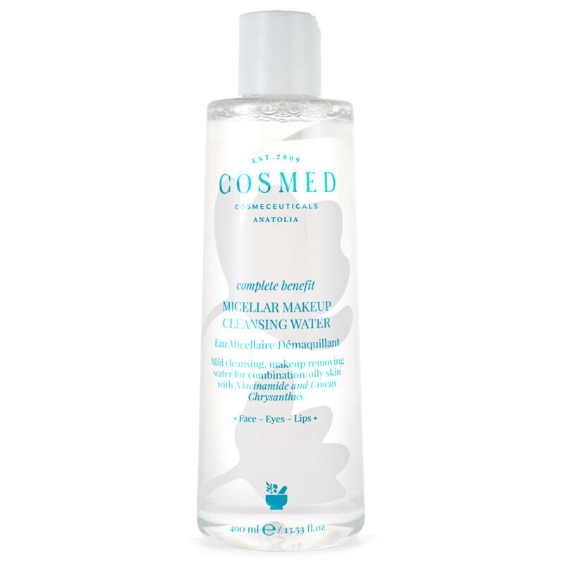 Cosmed%20Complete%20Benefit%20Micellar%20Makeup%20Cleansing%20Water%20-%20Yağlı/Karma%20Ciltler%20için%20Makyaj%20Temizleyic