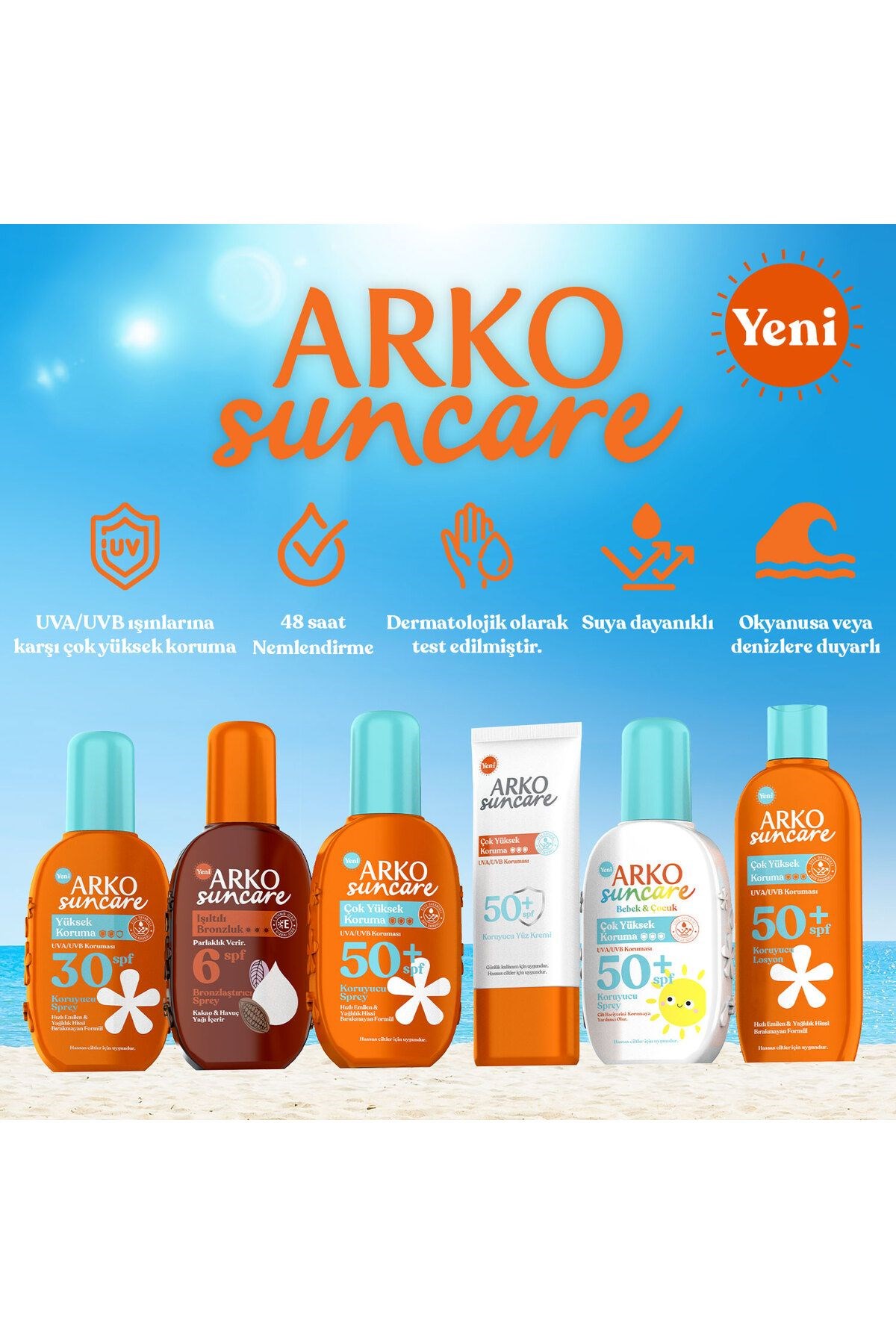 Suncare%20Spf50%20Çok%20Yüksek%20Korumalı%20Vücut%20Güneş%20Spreyi%20200%20ml