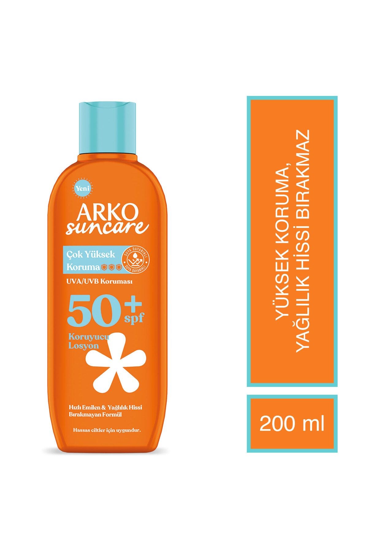 Arko%20Suncare%20Çok%20Yüksek%20Koruma%20SPF50+%20Koruyucu%20Losyon%20200%20ml