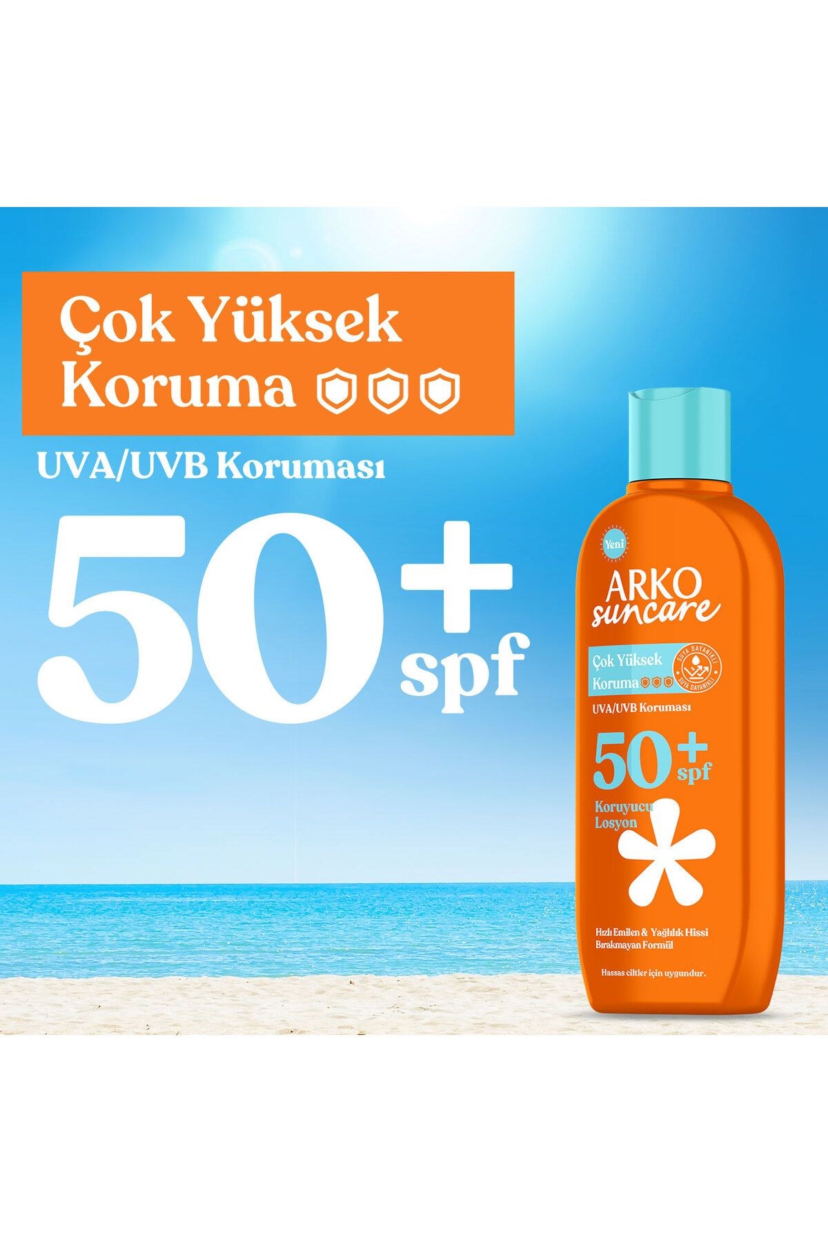 Arko%20Suncare%20Çok%20Yüksek%20Koruma%20SPF50+%20Koruyucu%20Losyon%20200%20ml