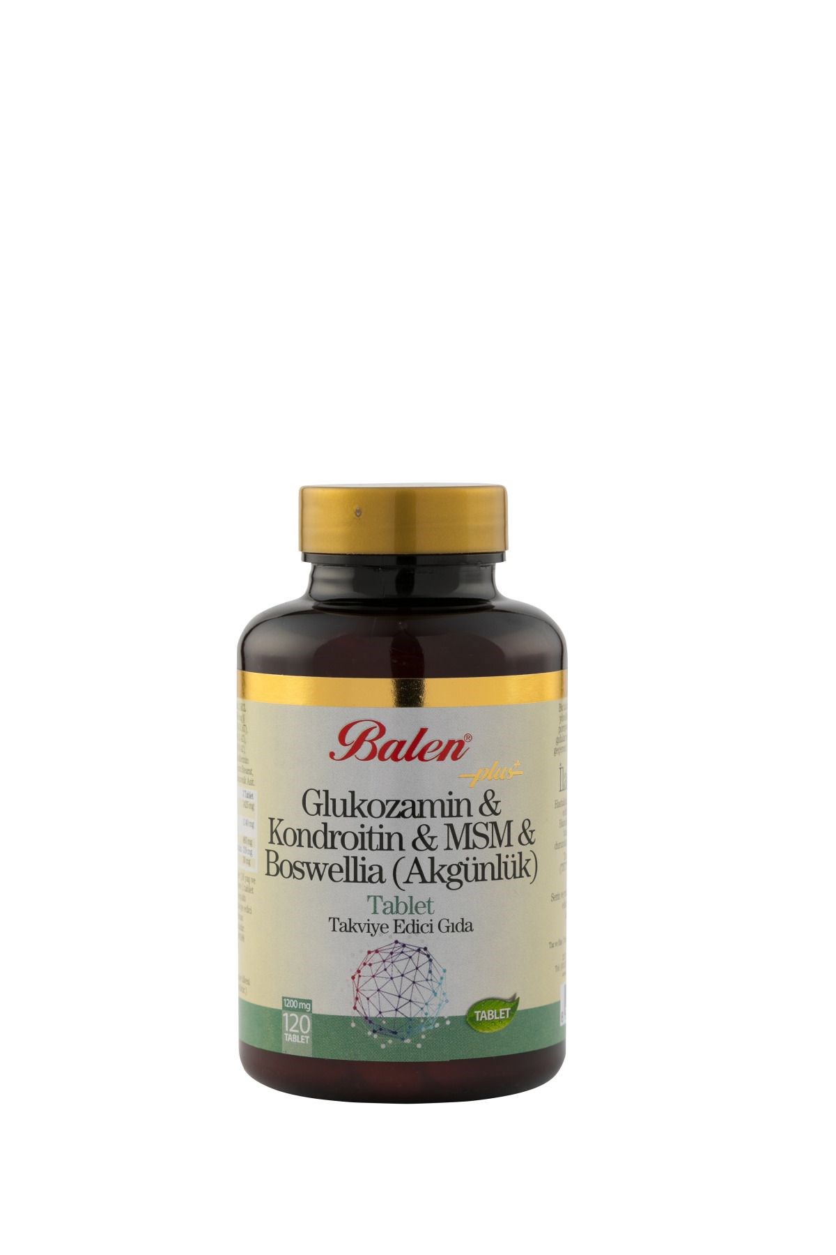 Balen%20Glukozamin%20&%20Kondroitin%20&%20MSM%20&%20Boswellia%20120%20Tablet