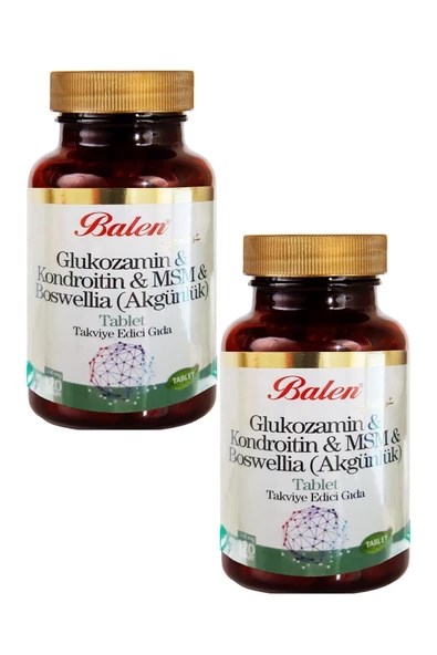 Balen%20Glukozamin%20&%20Kondroitin%20&%20MSM%20&%20Boswellia%20120%20Tablet