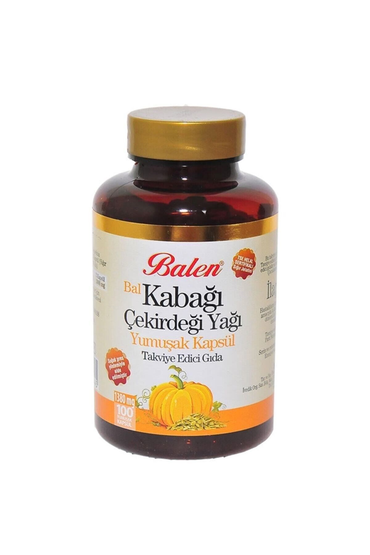 Balen%20Bal%20Kabağı%20Çekirdeği%20Yağı%201380%20mg%20100%20Kapsül