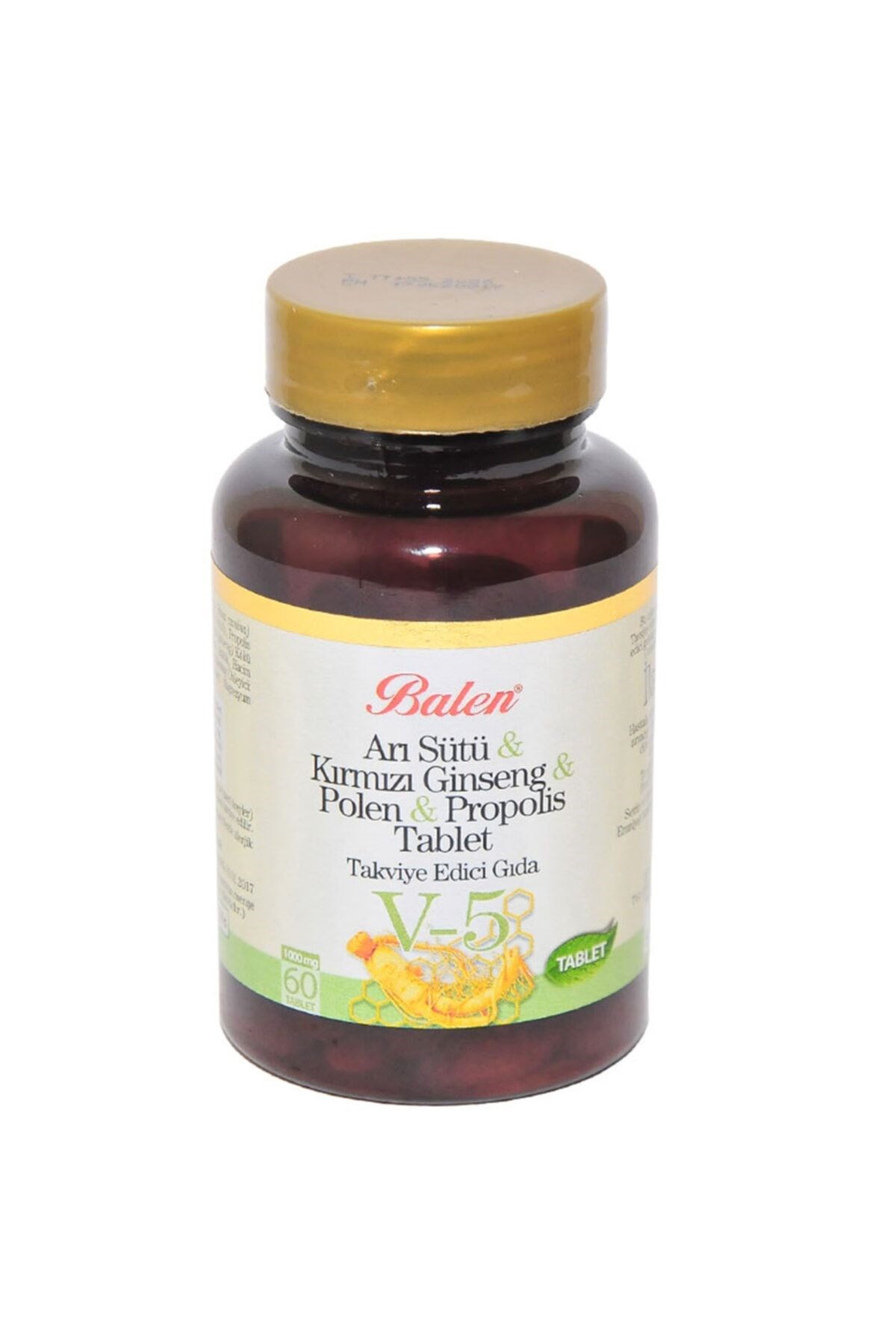 Balen%20Arı%20Sütü%20&%20Kırmızı%20Ginseng%20&%20Polen%20&%20Propolis%201015%20mg%2060%20Tablet