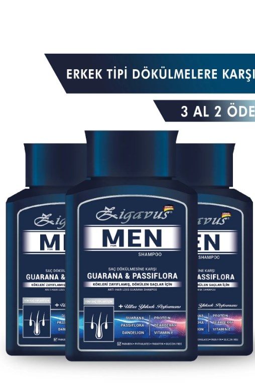 Zigavus%20For%20Men%20Guarana%20&%20Passiflora%20Şampuan%20300%20ml%20-%203%20Al%202%20Öde