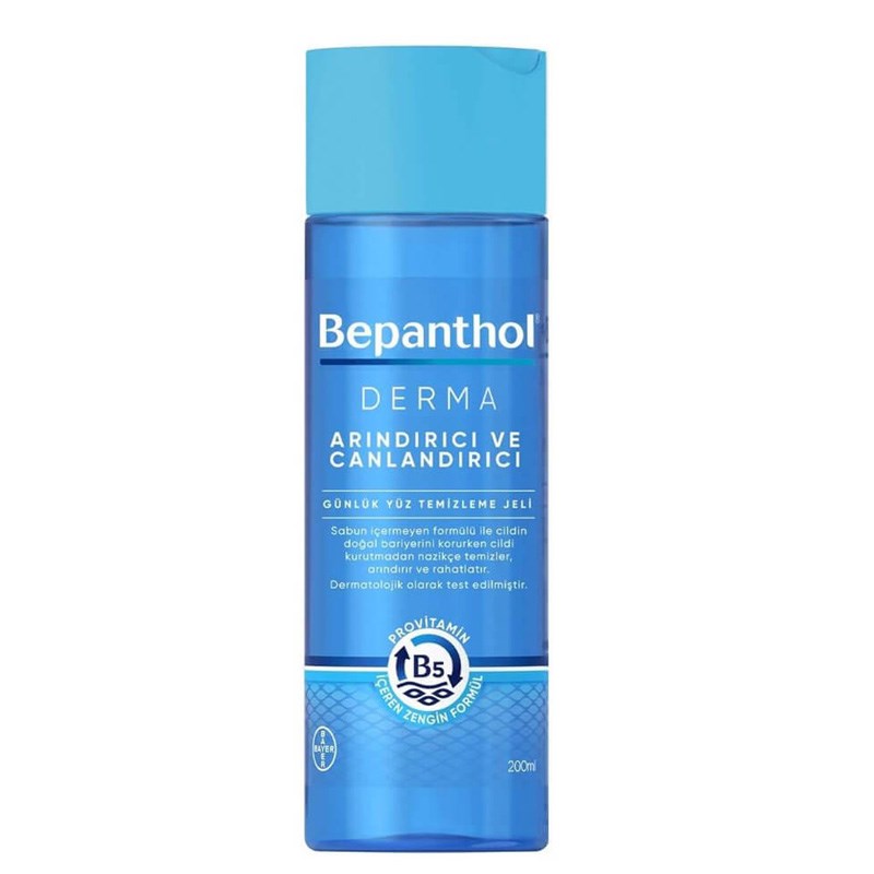 Bepanthol%20Derma%20Arındırıcı%20ve%20Canlandırıcı%20Günlük%20Yüz%20Temizleme%20Jeli%20200%20ml