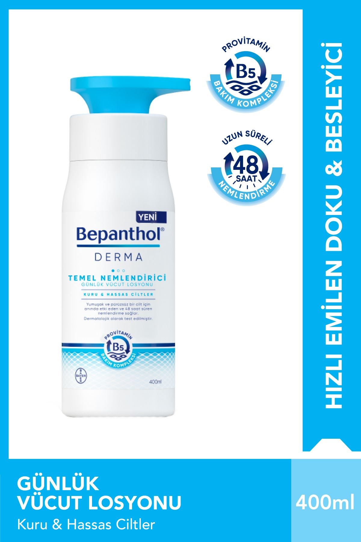 Bepanthol%20Derma%20Temel%20Nemlendirici%20Günlük%20Vücut%20Losyonu%20%20Kuru%20ve%20Hassas%20Ciltler%20400%20ml