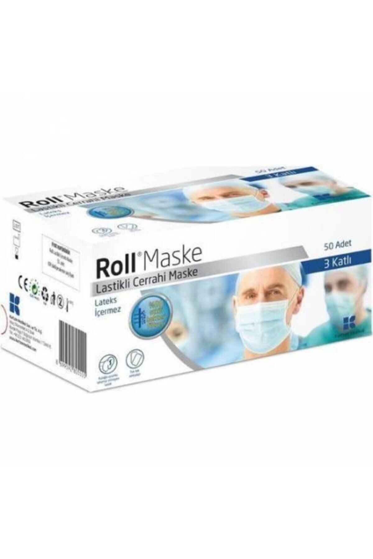 Roll%20Maske%20Sterıl%20Lastikli%203%20Katlı%2050%20Adet