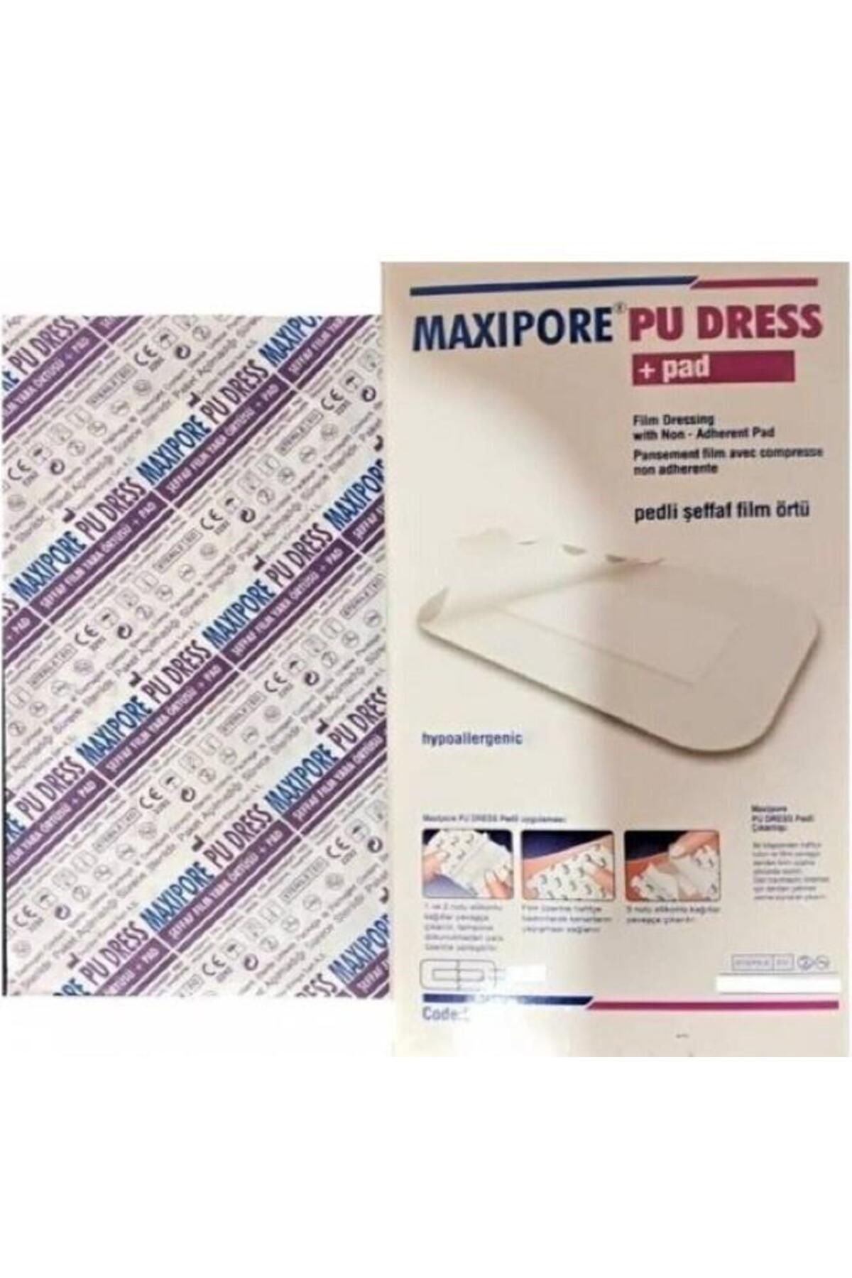 Maxipore%20Pu%20Dress%20Şeffaf%20Film%20Su%20Geçirmez%20Yara%20Örtüsü%209x10%20cm