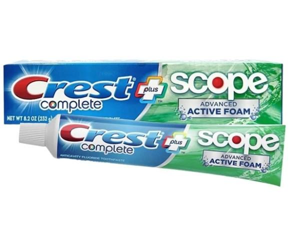 Crest Complete Plus Scope Advanced Active Foam Diş Macunu 232 gr