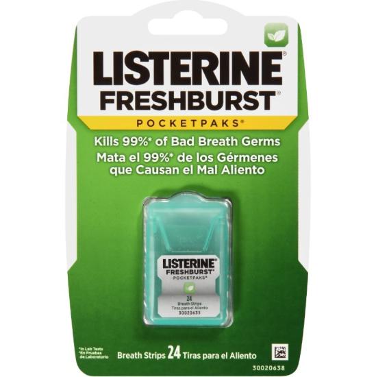 Listerine Fresh Burst Pocketpaks Nefes Şeritleri 24 Adet