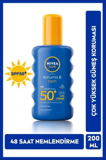 Nivea Sun Güneş Spreyi Koruma & Nem Nemlendirici SPF50+ 200 ml