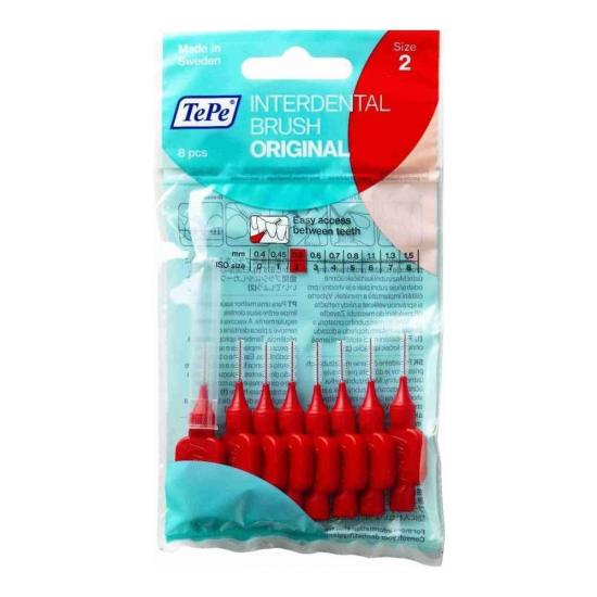 TePe TEPE ARAYÜZ FIRÇASI 0.5 MM KIRMIZI 8Lİ