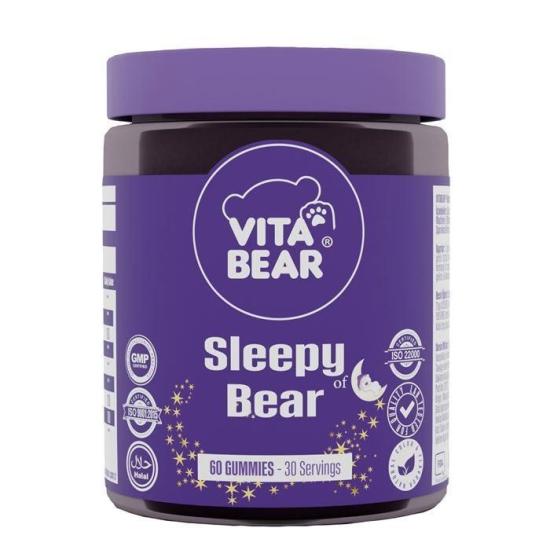 Vita Bear Sleepy Bear Gummy 3 mg Melatonin Vitamin 60’lı