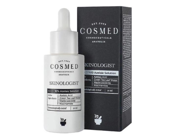 Cosmed Skinologist %10 Azelaic Solution - Azelaik Asit ve Yeşil Çay içeren Leke Karşıtı Serum 30 ml