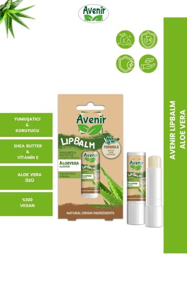 Avenir Stick Lip Balm Vegan Aloe Vera