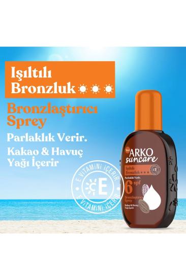 Arko Suncare Işıltılı Bronzlaştırıcı Sprey SPF6 200 ml