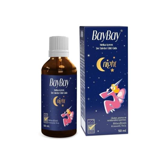 Baybay Night Melisa İçeren Bitkisel Damla 50 ml