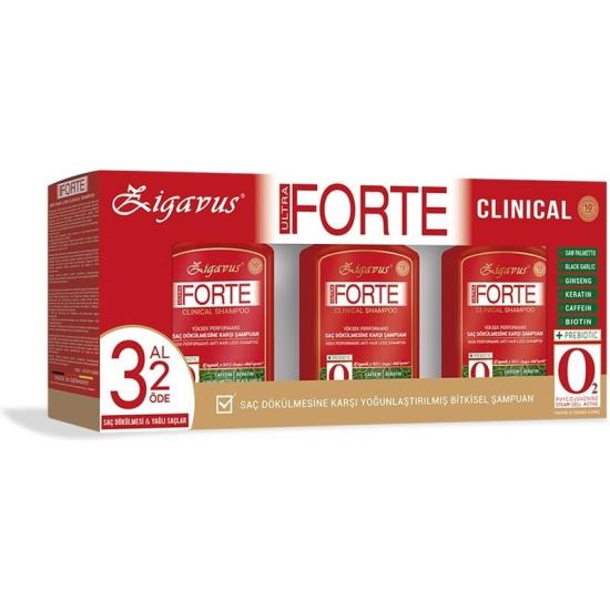 Zigavus Forte Ultra Şampuan Yağlı Saçlar İçin 300 ml - 3 Al 2 Öde (Özel Fiyat Etiketli)