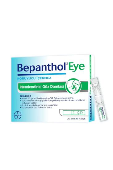 Eye Nemlendirici Göz Damlası Tekli Doz 20x0.5ml.